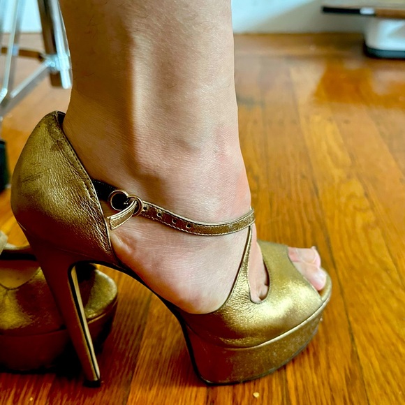 Old Gold sandal Luiza Barcelos, used and number 6 - Picture 5 of 5